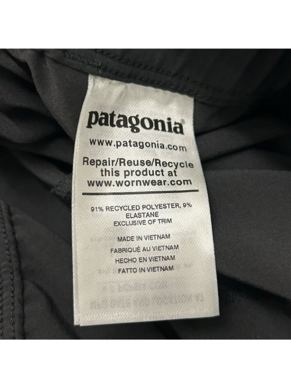 Patagonia Fleetwith Romper Jumpsuit Women’s XL Black Sleeveless Pockets Hiking - Picture 11 of 16